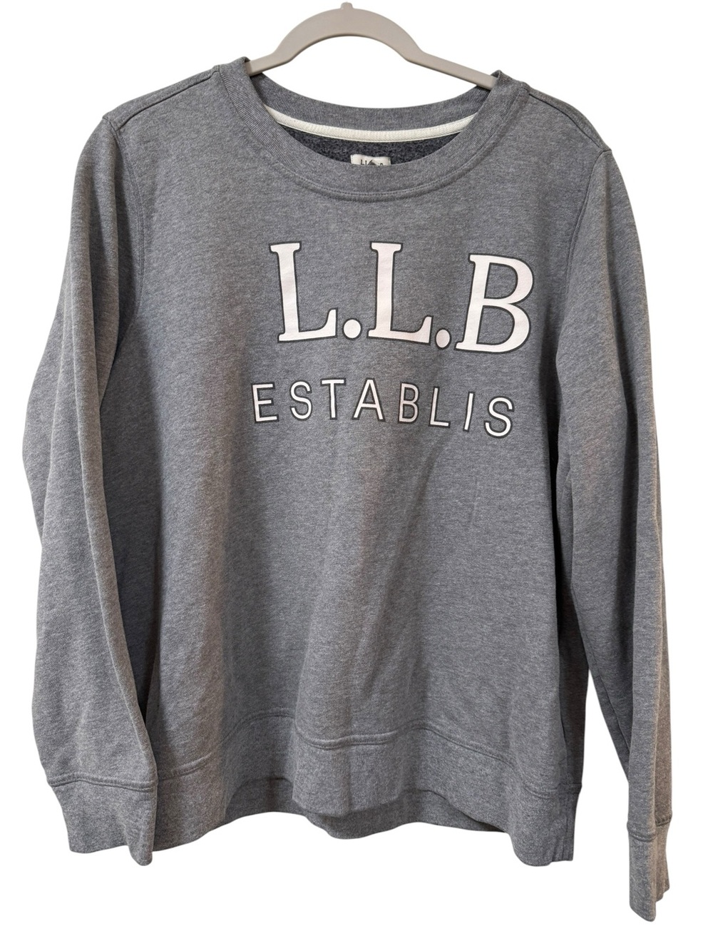 L.L.B. Established 1912 graphic crewneck sweatshirt gray women’s XL classic